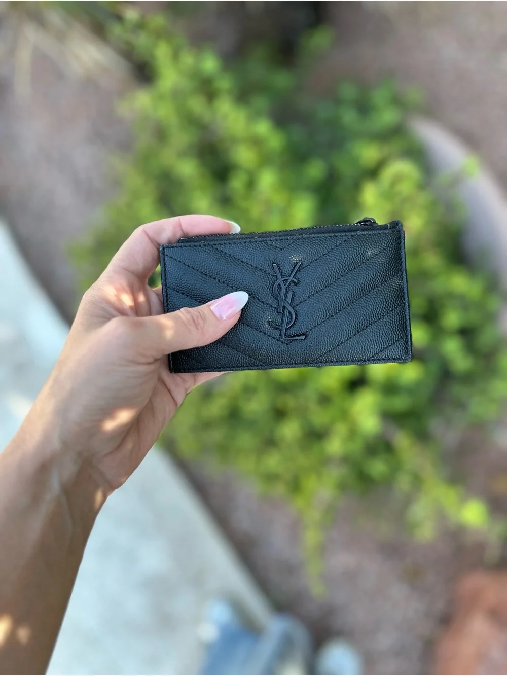 Black YSL card holder caviar leather - Picture 2 of 6